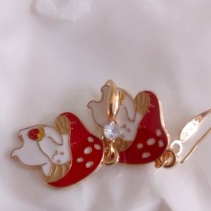 Mushroom Drop Earrings